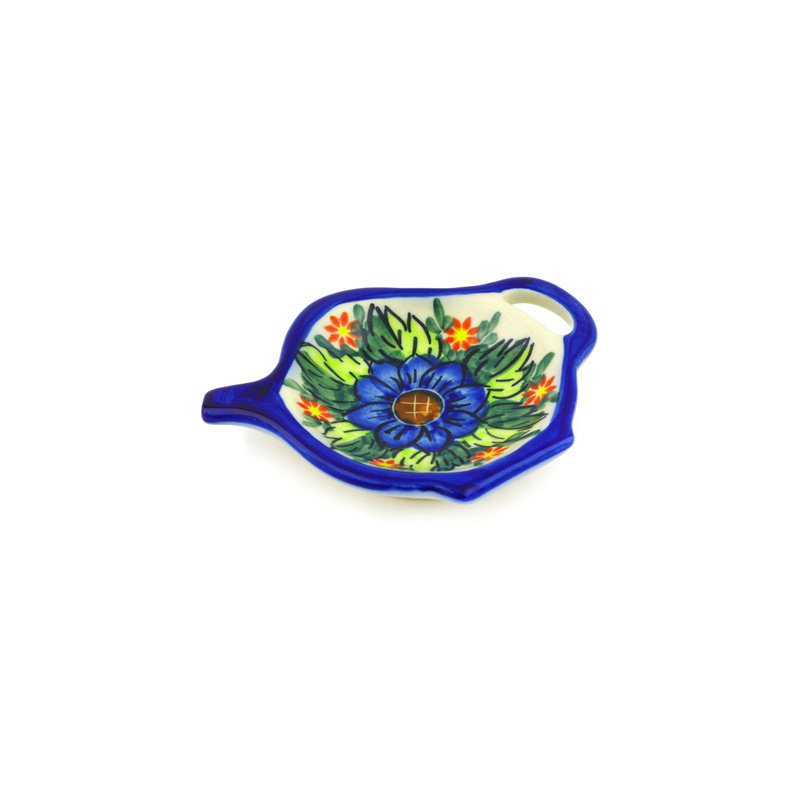 Polmedia Stoneware Tea Bag Plate
