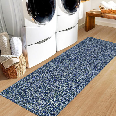 Tapis bohémien réversible en coton naturel