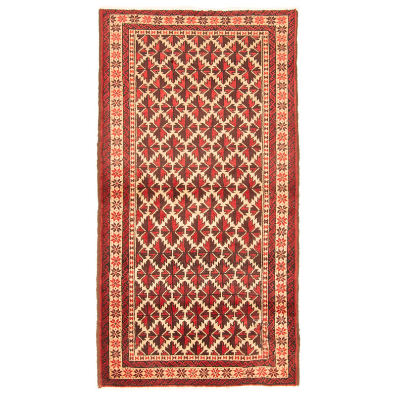 Tapis beige Teimani 2 pi 9 po x 5 pi 5 po