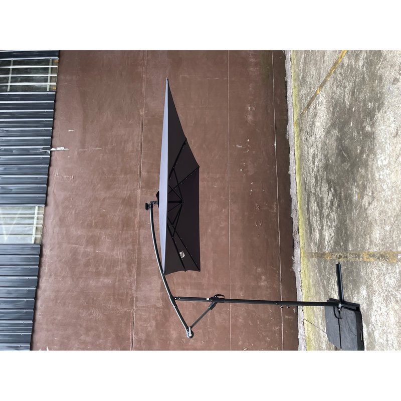 26 parasols de patio à DEL à énergie solaire de 2 x 3 m - résistants aux intempéries, pour piscine, terrasse et jardin