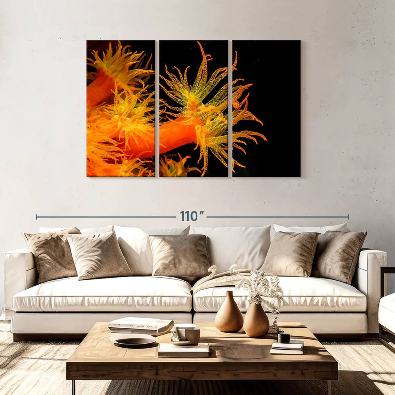 Brampt Sun Polyps, 48" H x 74" W