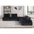 160"W Velvet 5 Pc Sectional Sofa Ottoman-1690312737