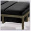 Banc rembourré en velours avec finition laiton, conception simple, confortable et durable, banc multifonctionnel