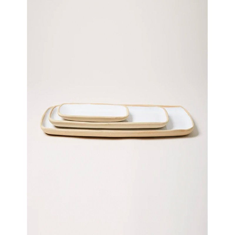 Stoneware Tray, Small: 9" X 4"