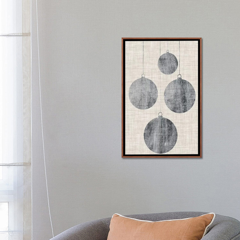 Sophisticated Christmas Collection E by Grace Popp - Print, Classic Wood Framed, No Mat, 26" H x 18" W x 1.5" D