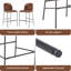 Tabouret de bar intérieur en métal, ensemble de 2
