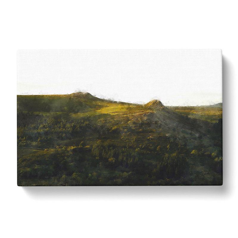 View Of Yelverton In Dartmoor - Wrapped Canvas, 35cm H x 50cm W x 3cm D