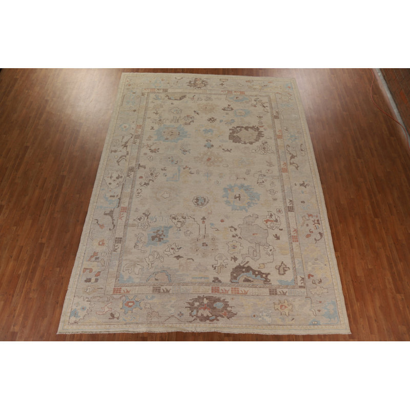 Vegetable Dye Oushak Large Area Rug 10x14