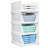 Foldable Plastic Storage Boxes with Slide Rail (Set of 4)