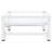 Vidaxl Washing Machine Pedestal With Pull-Out Shelf White