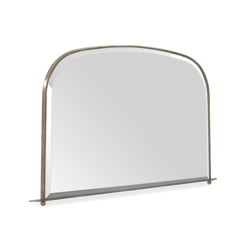 Replique Curved Metal Beveled Mirror