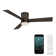 Axis 3 - Blade Indoor/Outdoor Smart Flush Mount Ceiling Fan with Remote Control and LED Light Kit Included, Works With Alexa and iOS / Android App