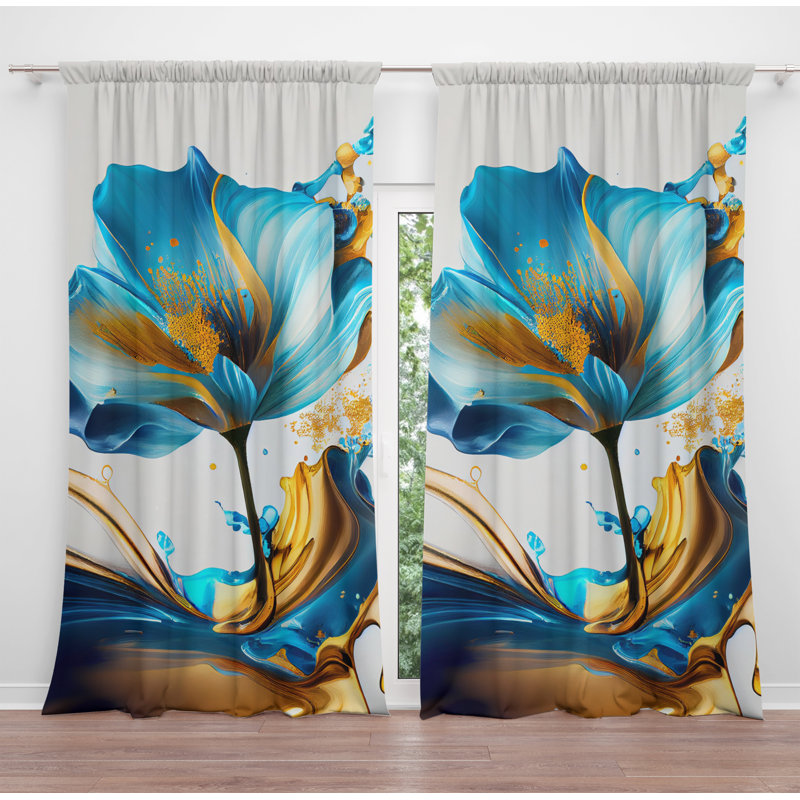 Kantou Room Darkening Curtain, 40" W x 61" L
