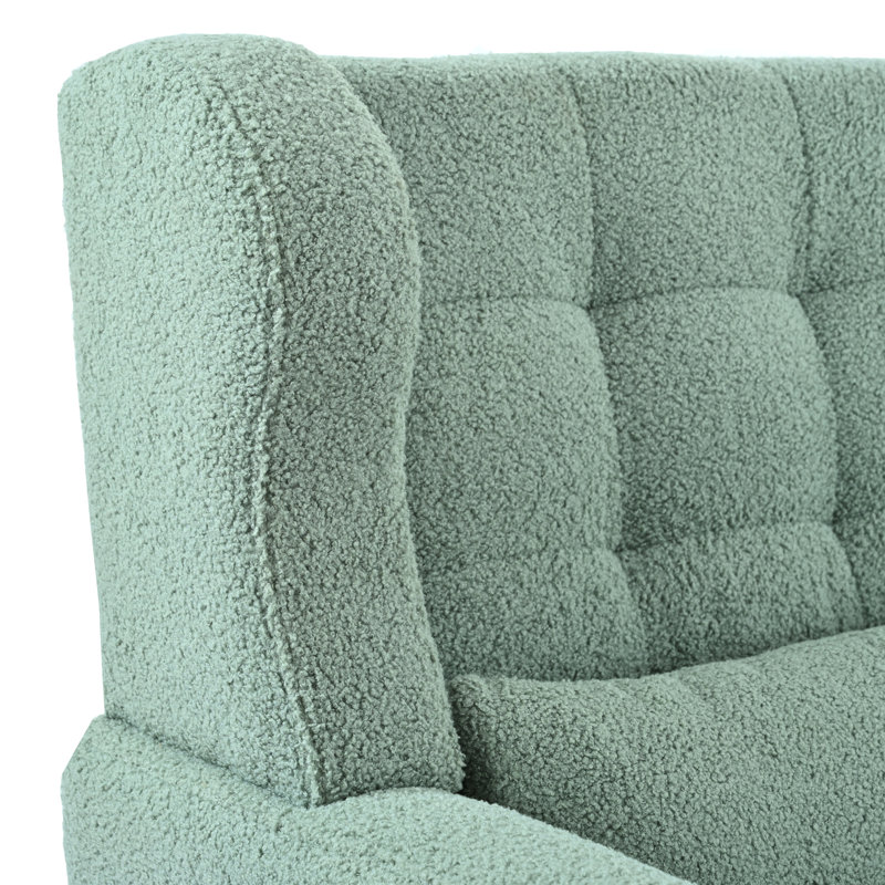 Fauteuil d'appoint moderne pour la détente. Tissu, ergonomique, construction confortable, style, dossier ergonomique, bois.