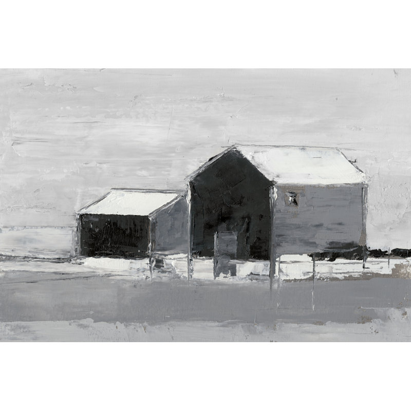 Dynamic Barn II by Ethan Harper - Painting Print, 81cm H x 122cm W, Black Floater Framed