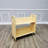 Wood Book Cart Library Cart Pew Cart Magazine Rack Moving Cart Rolling Storage Cart 32X30X13"