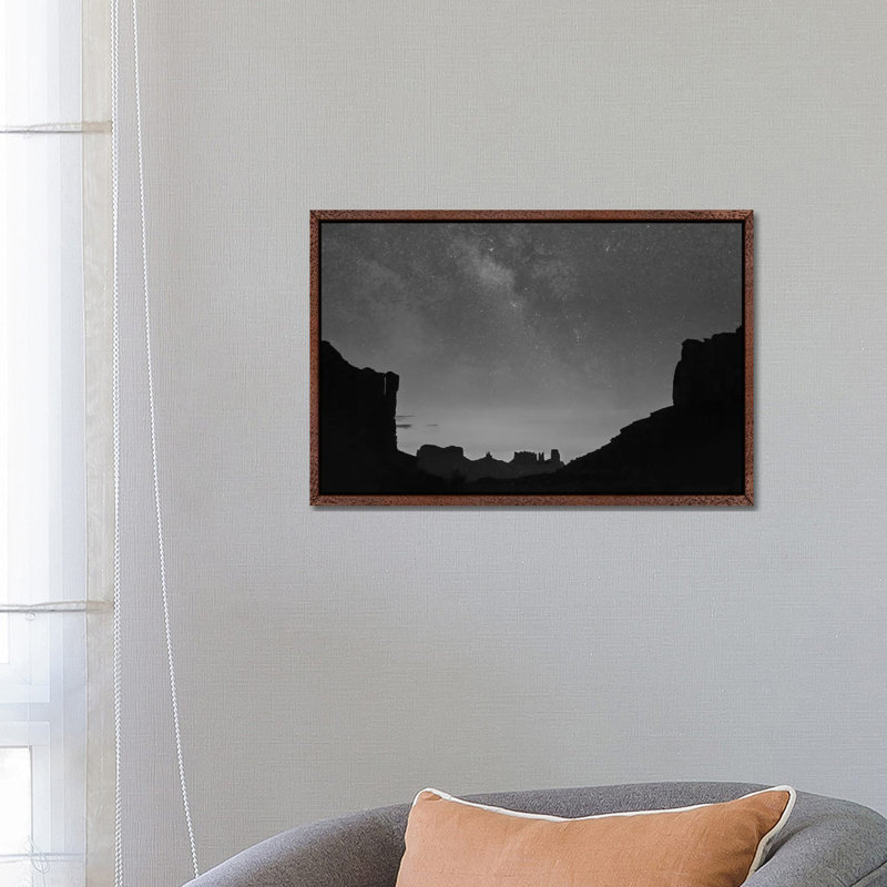 Milky Way Over Moument Valley, Arizona by Tim Fitzharris - Gallery-Wrapped Canvas Giclée on Canvas, Classic Wood Framed