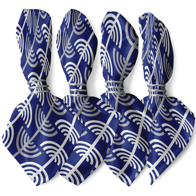 Larain Trails of Light Napkins, Blue