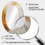 Doré et beige Soft Wave Paint I - Grand miroir mural ovale sur métal-590769941
