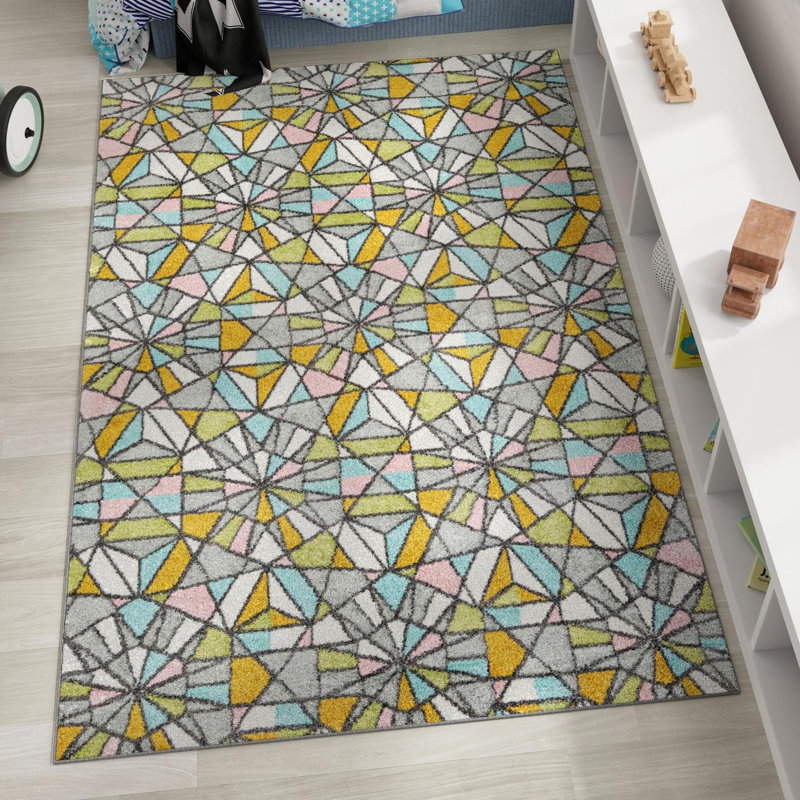 Tapis pour enfant Unique Loom Vivid Whimsy, Rectangle 4 pi 1 po x 6 pi 1 po
