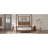 Solid Wood Canopy Bed Frame Four Posters Bed No Box Spring Needed,King Size