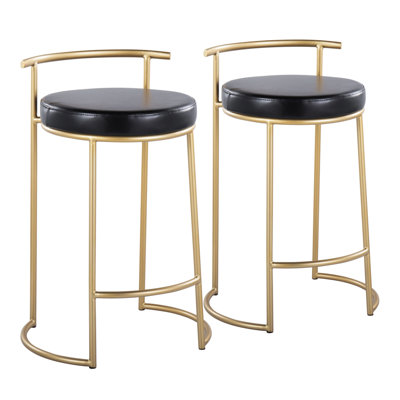 Tabouret de comptoir rond rond 26 po Fuji