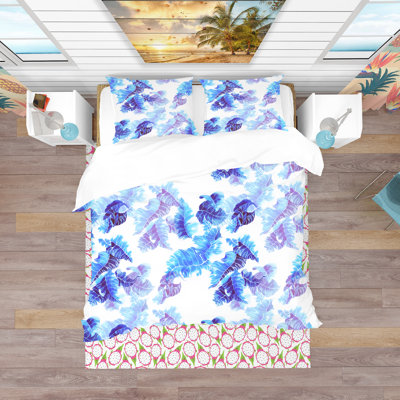 Ensemble de housse de couette tropical