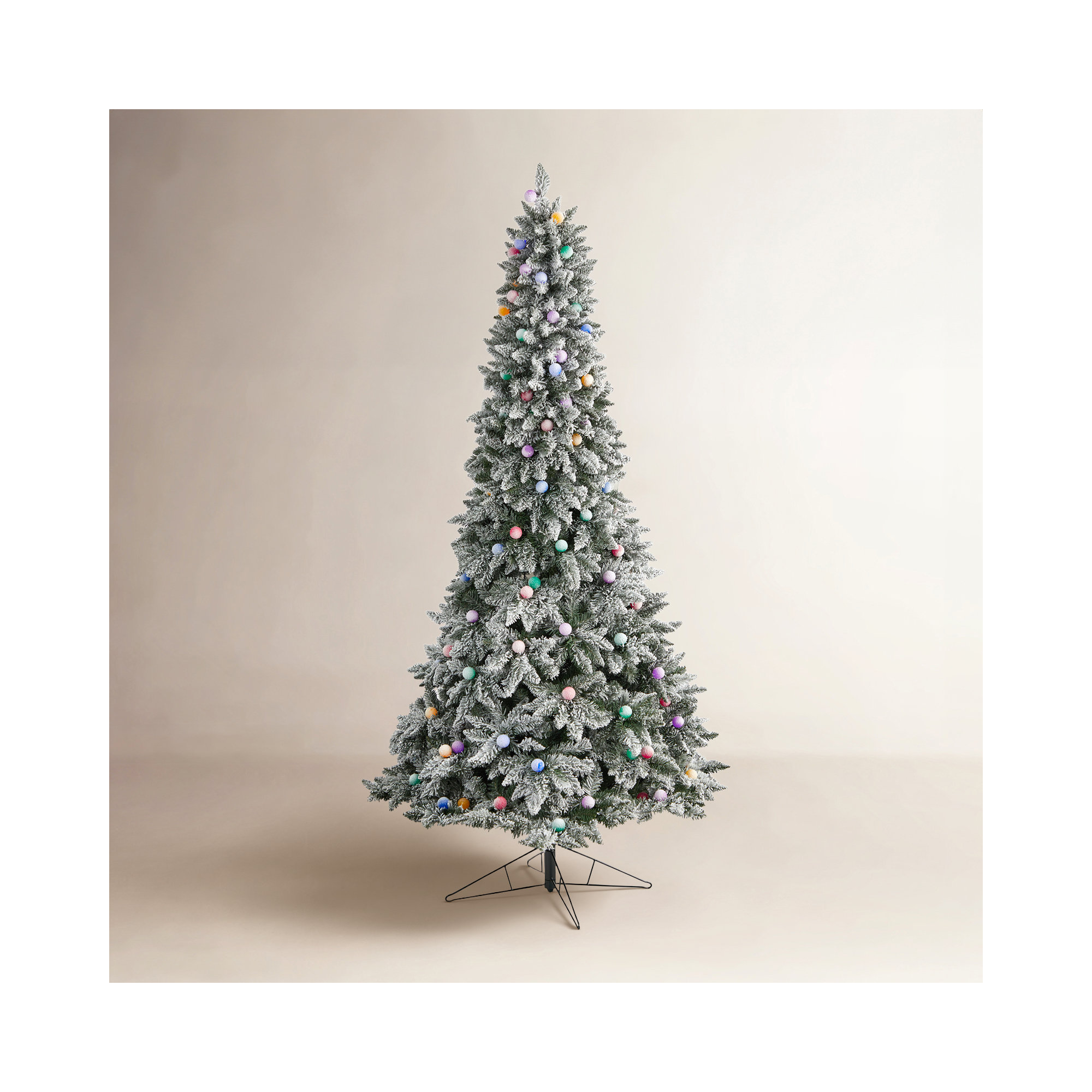 Artificial Fir Christmas Tree with Color & Clear Lights, 8.5' H