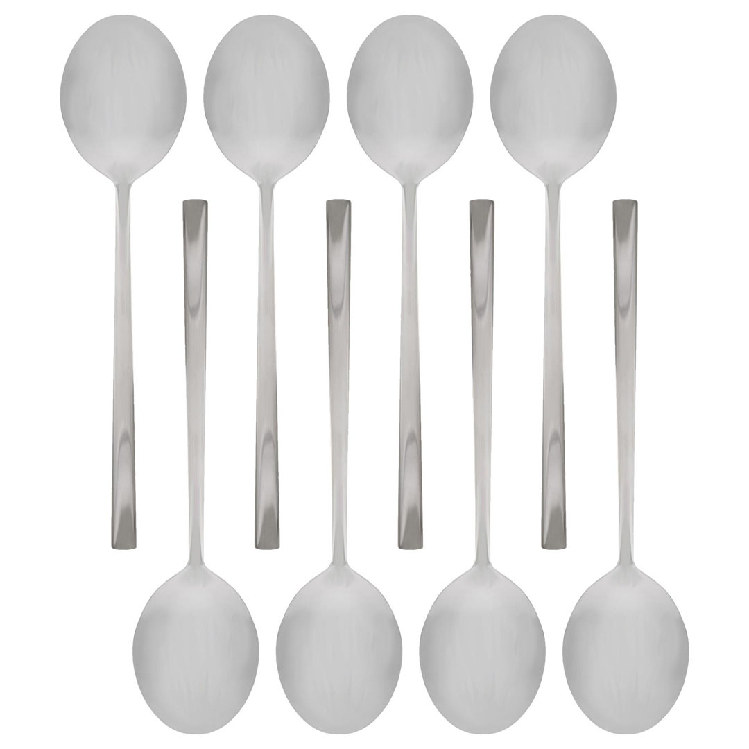 Stainless Steel Dessert Spoons - 20cm - Pack of 8