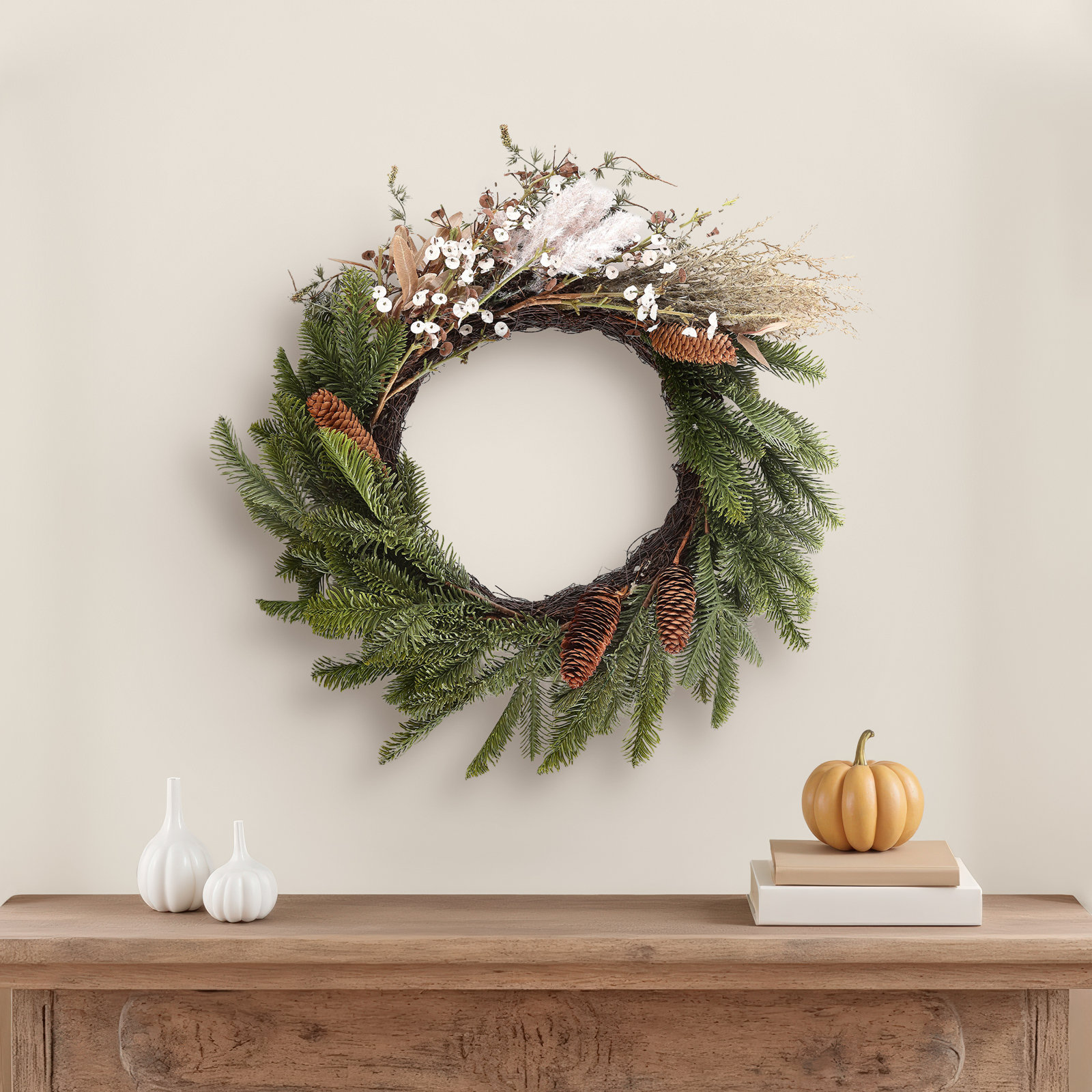 21'' Plastic Wreath
