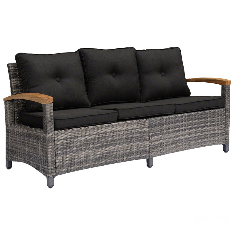 3-Person Sofa Seating Group with Cushions