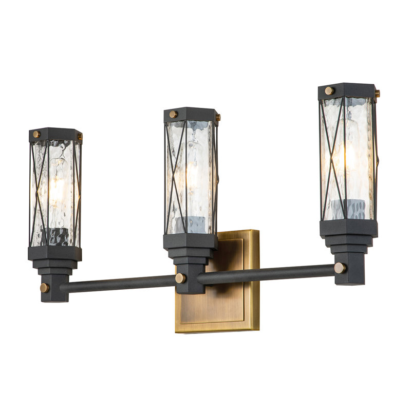 Meuble-lavabo moderne 3 lumières Safford