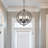 Anthonee 5-Light Indoor Antique Bronze Sculptural Round Globe Orb Sphere Hanging Pendant Chandelier