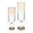 Decorative Glass Vase with Metal Stone and Aluminum Base Featuring Modern Circular Accent Design-125862510