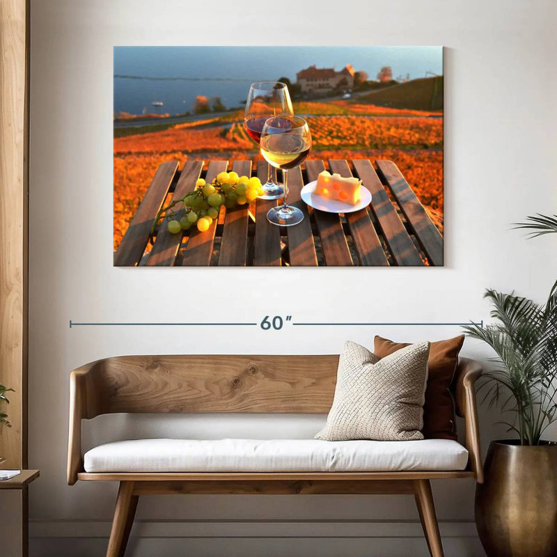 Yarlin Wine By Geneva Lake, 32" H x 48" W