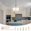 Îlot de cuisine pour lustre tambour de salle à manger à 5 lumières Maldon
