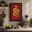 Gilded Serpent Graphic - Wrapped Canvas-2084711493-2084711506