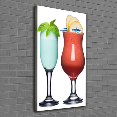 Colourful Cocktails - Wrapped Canvas Print