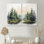 Toile Tranquil Forest Oasis III - campagne bleue