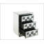 Table d'appoint avec trois tiroirs Noralie