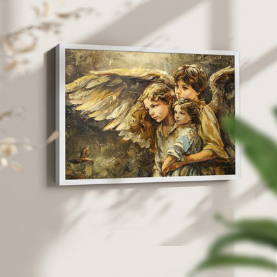 Angels From Above-XCV -Framed Print - Restickable