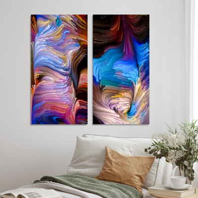 " Elegance Of Liquid Art VIII " 2 - Pieces