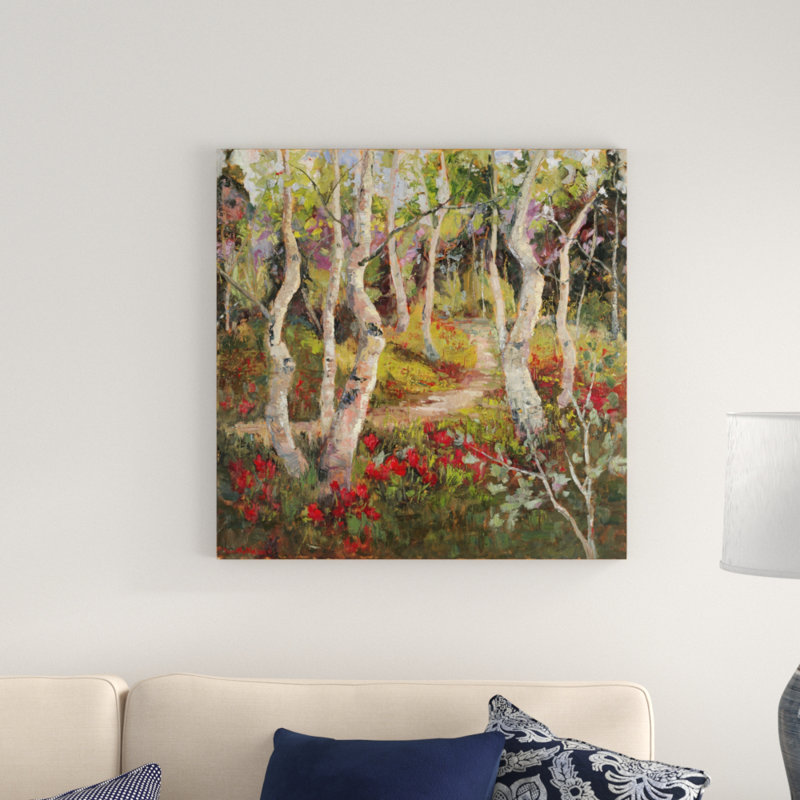 Four Seasons Aspens I by Nanette Oleson - Wrapped Canvas Painting, 76cm H x 76cm W