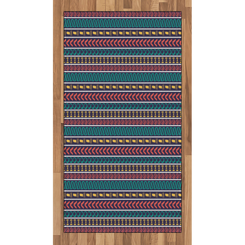 Tapis décoratif à haute densité en fibre de coton à haute densité, Rectangle 2 pi 7 po x 5 pi