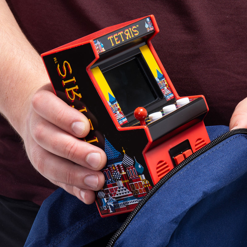 Basic Fun - Mini Classic Tetris Handheld Arcade Machine