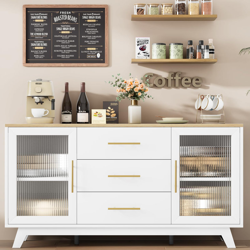 Armoire de bar Coffer, Ivoire ivoire