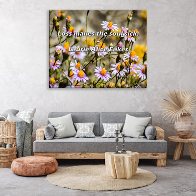 Artsy Quote "Loss makes the soul sick." By Laurie Alice Eakes Gallery Wrapped Canvas