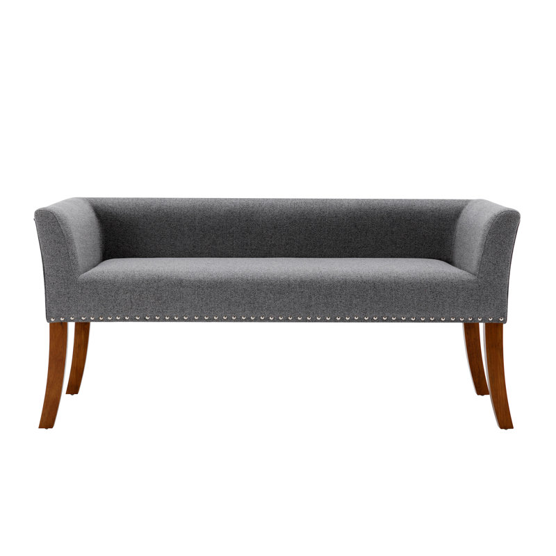 Amaiya Upholstered Bench, Grey