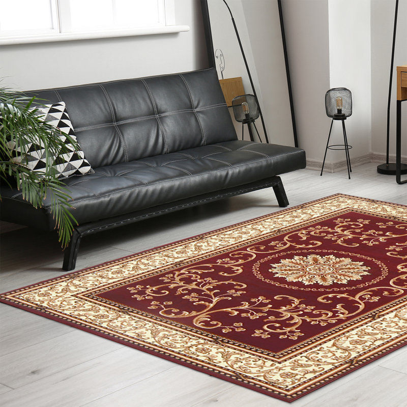 Tapis bourgogne, Rectangle 9 pi 10 po x 12 pi 10 po