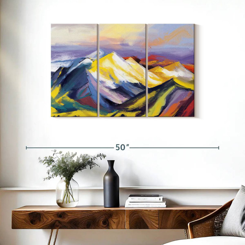 Paysage abstrait Avery Ridge, H 24 po x l 38 po